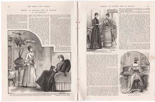 original engravings from The Girl's Own Paper (1888-1890)